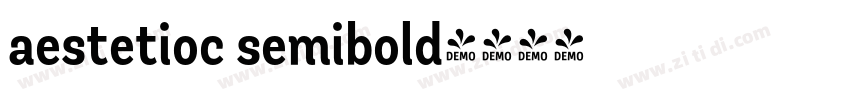 aestetioc semibold字体转换